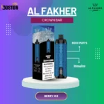 Al Fakher Crown Bar 8000 Puffs Berry Ice