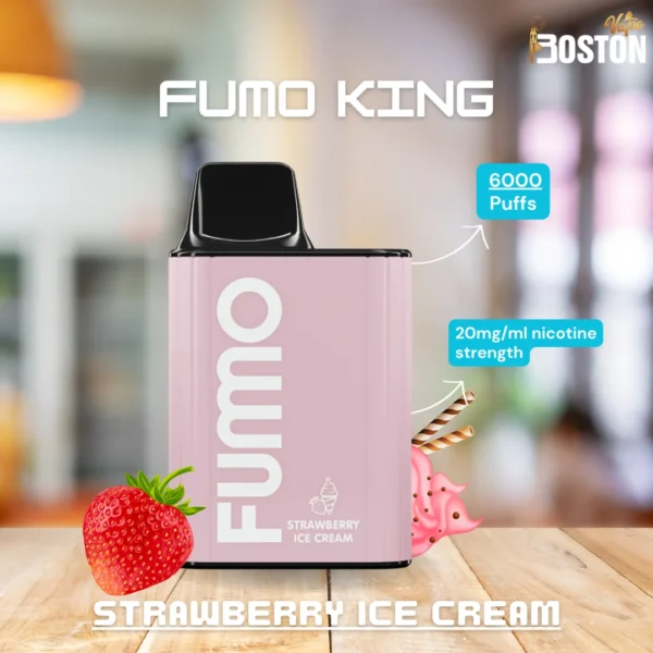 Fummo King Strawberry Ice Cream 6000 Puffs
