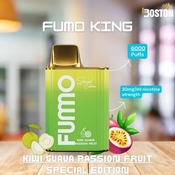 Fummo King Kiwi Guava Passion Fruit 6000 Puffs