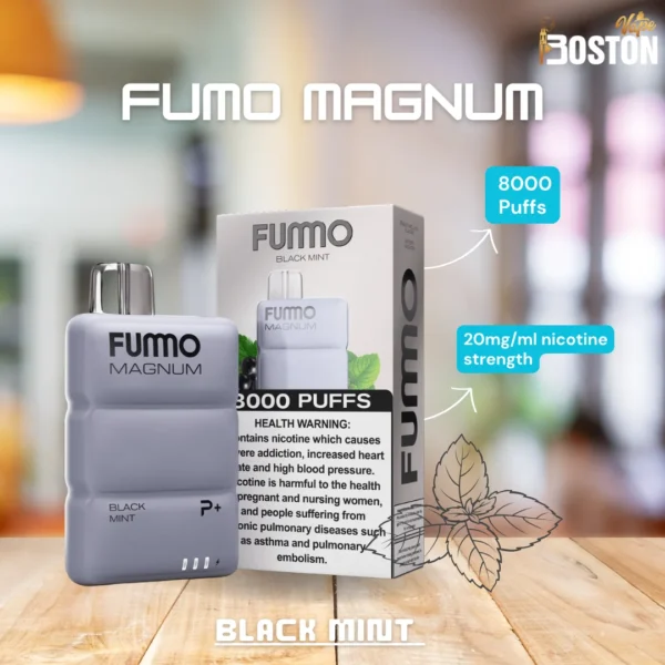 Fummo Magnum Black Mint 8000 Puffs