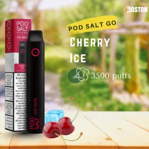 Pod Salt Go Cherry Ice 20 mg 3500 Puffs Disposable Vape
