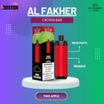 Al Fakher Crown Bar Two Apple 8000 Puffs