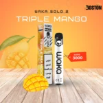 Waka Solo 2 Triple Mango 18 mg 3000 Puffs Disposable Vape