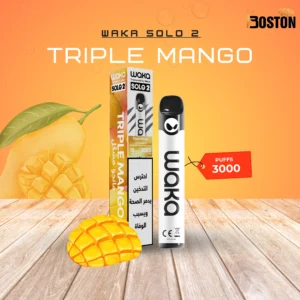 Waka Solo 2 Triple Mango 18 mg 3000 Puffs Disposable Vape