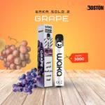 Waka Solo 2 Grape 18 mg 3000 Puffs Disposable Vape