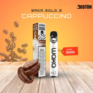 Waka Solo 2 Cappuccino 18mg 3000 Puffs Disposable Vape