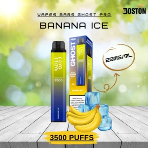 Ghost Pro Banana Ice 20 mg 3500 Puffs Disposable Vape