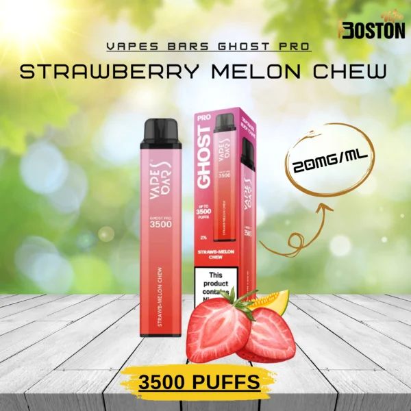 Ghost Pro Strawberry Melon Chew 3500 Puffs Disposable Vape