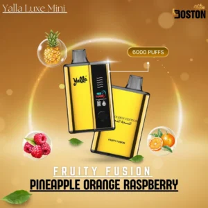 Yalla Luxe Mini Fruity Fusion Pineapple Orange Raspberry 20mg