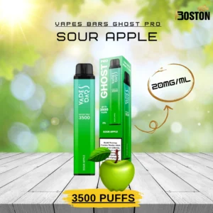 Ghost Pro Sour Apple 20 mg 3500 Puffs Disposable Vape