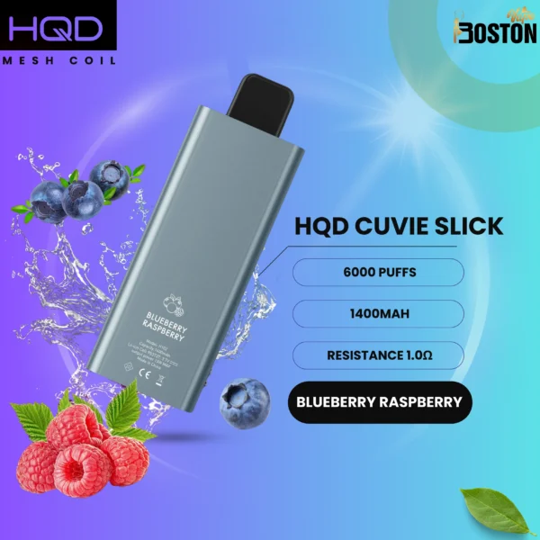 HQD Cuvie Slick 6000 Puffs Blueberry Raspberry