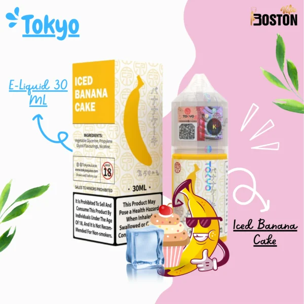 Tokyo E-Liquid Iced Banana Cake 30ML