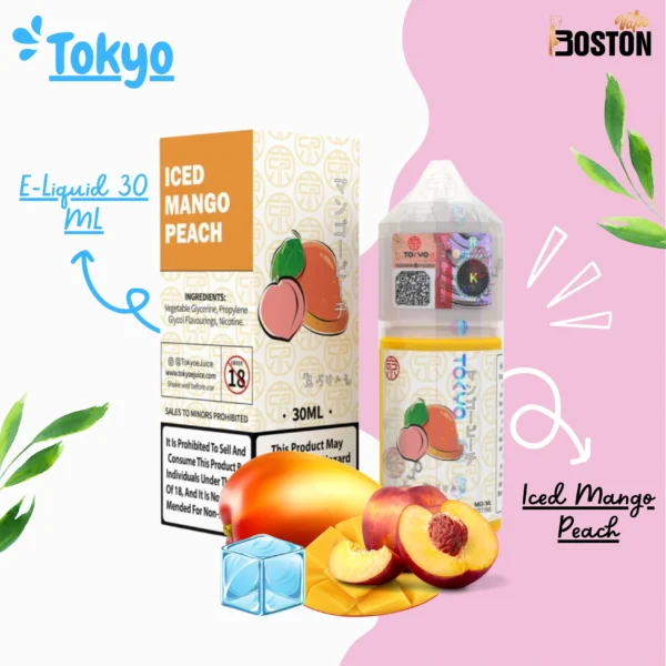 Tokyo E-Liquid Iced Mango Peach 30 mL