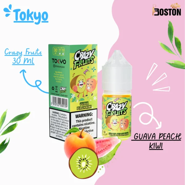Tokyo Crazy Fruits Guava Peach Kiwi 30ML