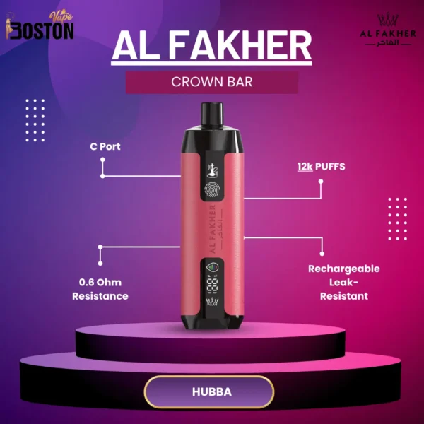 Al Fakher Crown Bar 12K Hubba