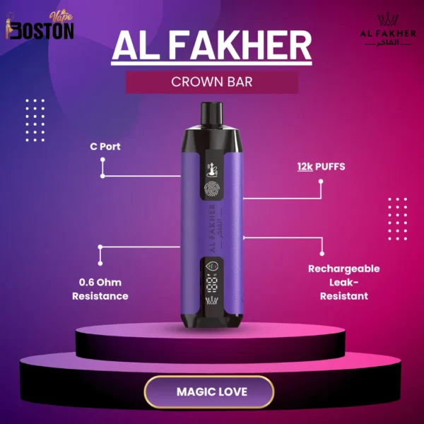 Al Fakher Crown Bar 12K Sound Magic Love
