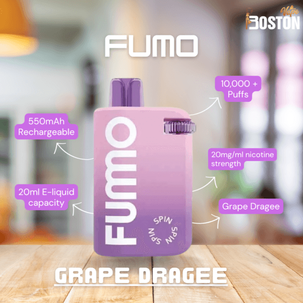 Fummo Spin 10000 Puffs Grape Dragee