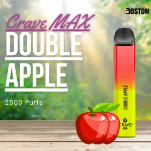 Crave MAX Double Apple 2500 Puffs Disposable Vape