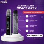 Caliburn G3 Pro Space Grey Pod System