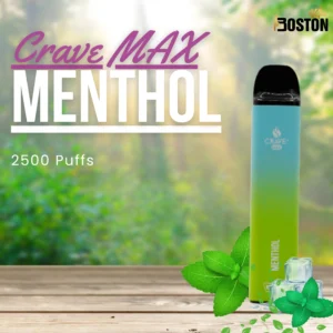 Crave MAX Menthol 2500 Puffs Disposable Vape