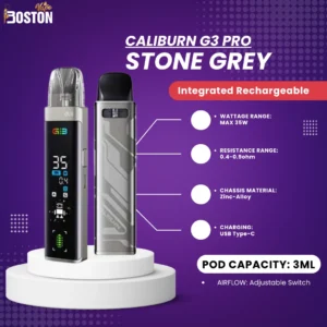 Caliburn G3 Pro Stone Grey Pod System
