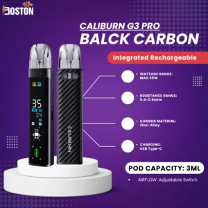 Caliburn G3 Pro Black Carbon Pod System
