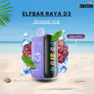 Elfbar Raya D3 25000 Puffs Grape Ice