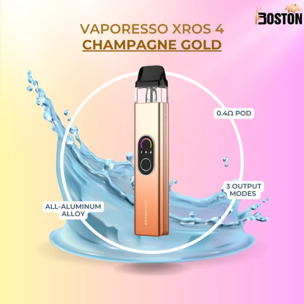 Vaporesso XROS 4 Champagne Gold Pod System
