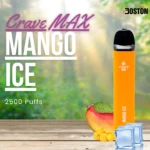 Crave MAX Mango Ice 2500 Puffs Disposable Vape