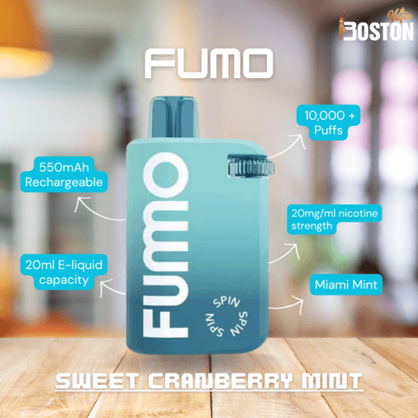 Fummo Spin 10000 Puffs Sweet Cranberry Mint