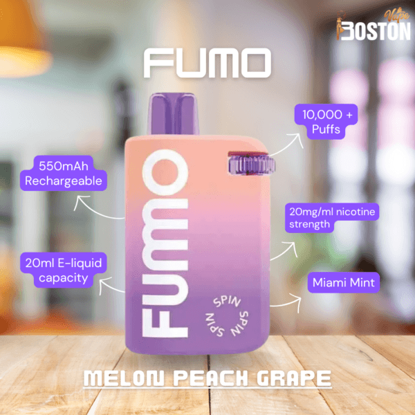 Fummo Spin 10000 Puffs Melon Peach Grape