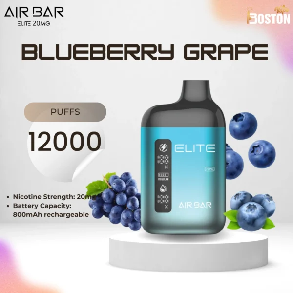 Air Bar Elite Blueberry Grape 12000 Puffs