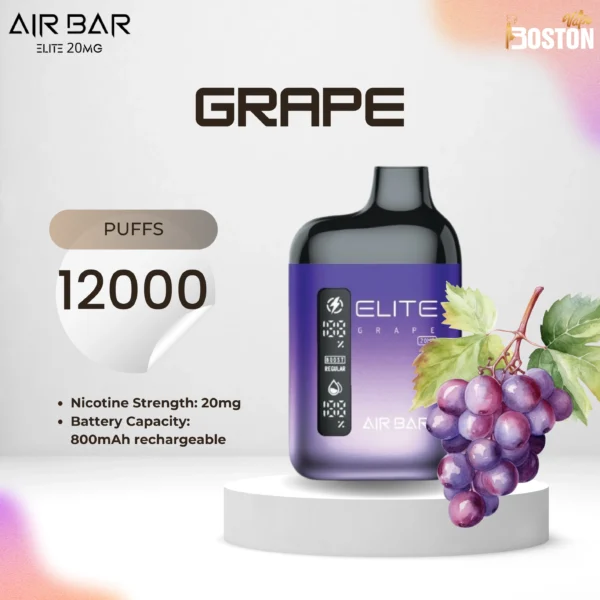 Air Bar Elite Grape 12000 Puffs