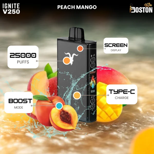Ignite Peach Mango 25000 Puffs