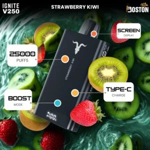 Ignite Strawberry Kiwi 25000 Puffs
