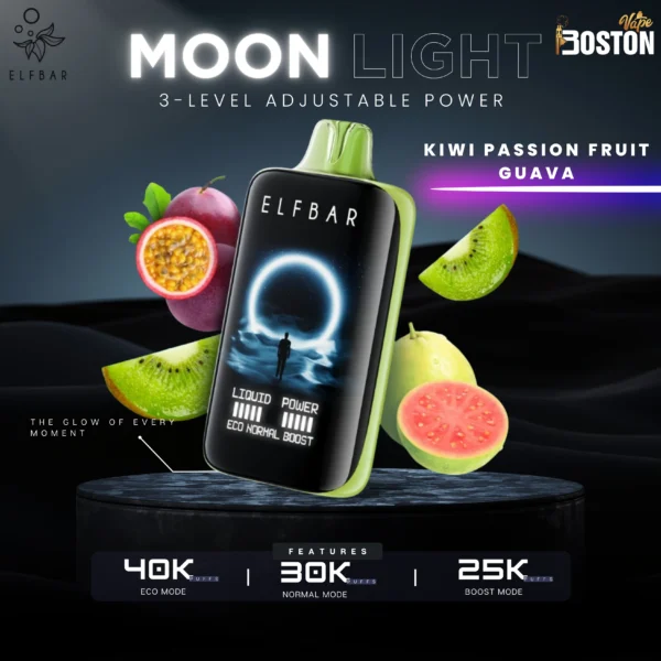Elfbar Moon Light Kiwi Passion Fruit Guava Disposable Vape 40k Puffs