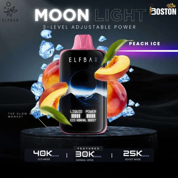 Elfbar Moon Light Peach Ice Disposable Vape 40k Puffs