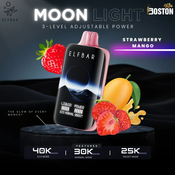 Elfbar Moon Light Strawberry Mango Disposable Vape 40k Puffs