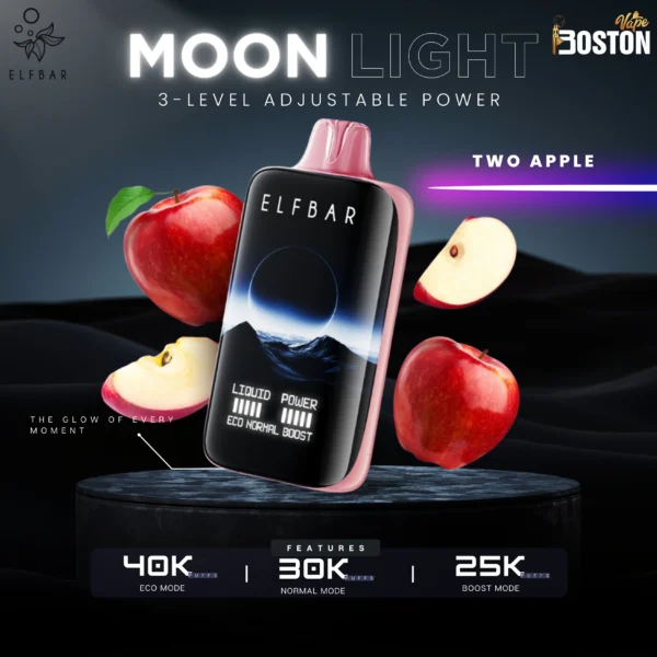 Elfbar Moon Light Two Apple Disposable Vape 40k Puffs