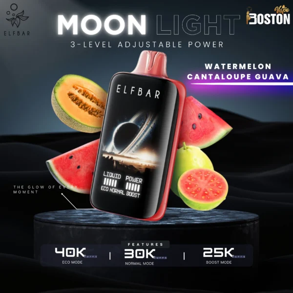 Elfbar Moon Light Watermelon Cantaloupe Guava Disposable Vape 40k Puffs