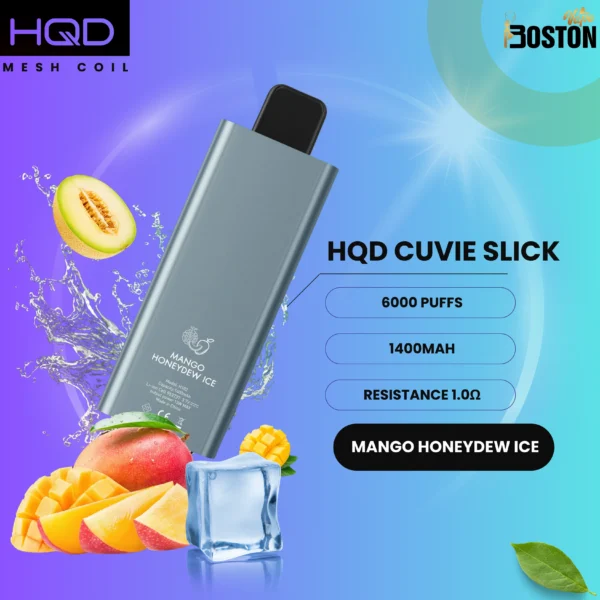 HQD Mango Honeydew ice 6000 Puffs