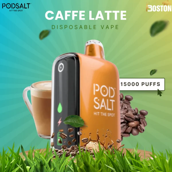 Podsalt Caffe Latte Disposable Vape 15k Puffs