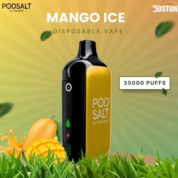 Podsalt Mango Ice Disposable Vape 35k Puffs