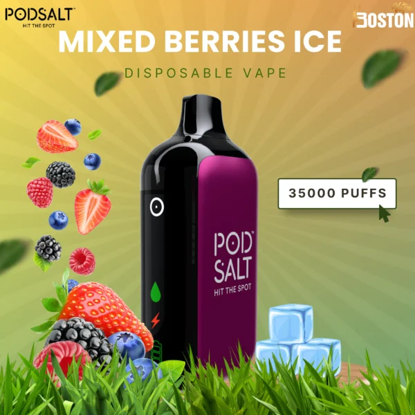 Podsalt Mixed Berries Ice Disposable Vape 35k Puffs