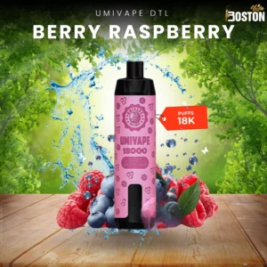 Umivape U Bar Berry Raspberry 18k Puffs Disposable
