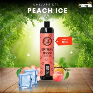 Umivape U Bar Peach Ice 18k Puffs Disposable