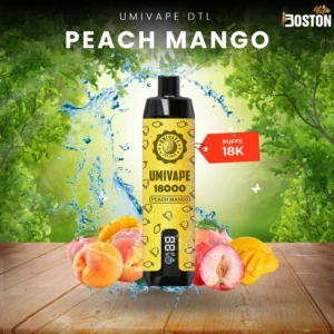 Umivape U Bar Peach Mango 18k Puffs Disposable