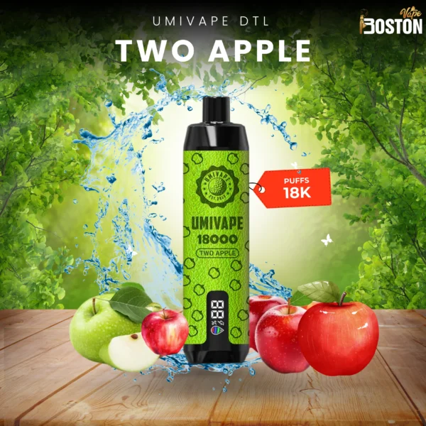 Umivape U Bar Two Apple 18k Puffs Disposable