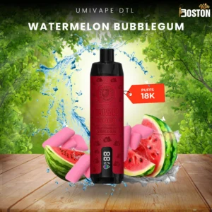 Umivape U Bar Watermelon Bubblegum 18k Puffs Disposable