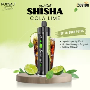 Pod Salt shisha 8k puffs - Cola Lime